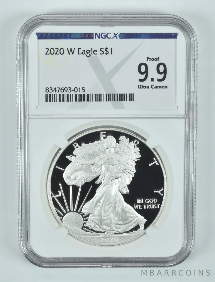 2020-W American Silver Eagle Proof 9.9 UCAM NGC X NGCX