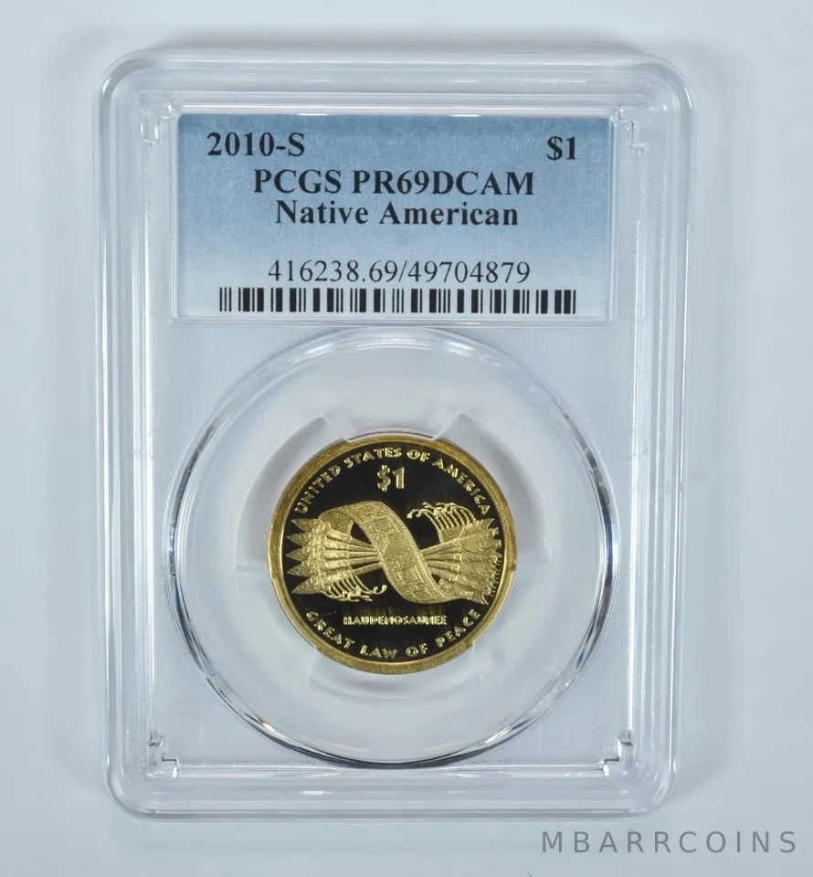 2010-S Sacagawea $1 Great Law Of Peace PR69 DCAM PCGS Blue Label