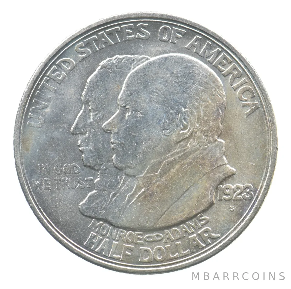 1923-S Monroe Commemorative Half Dollar a6438