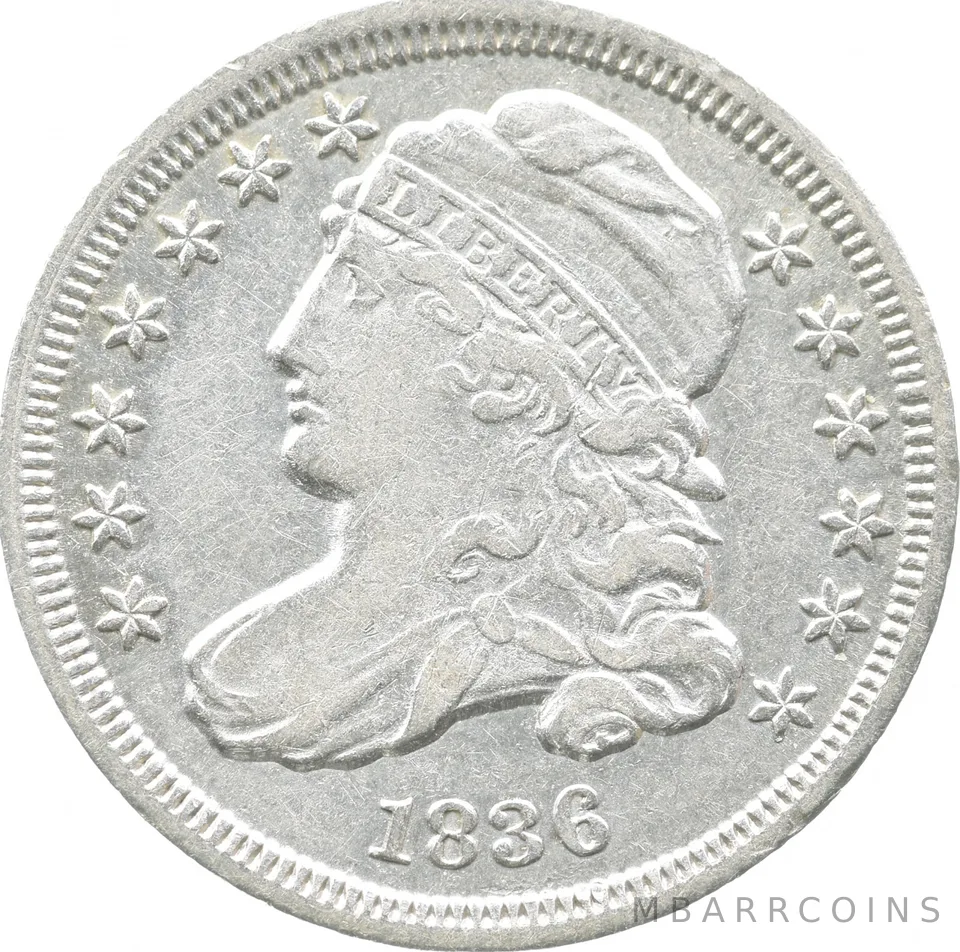 1836 Capped Bust Dime *9017