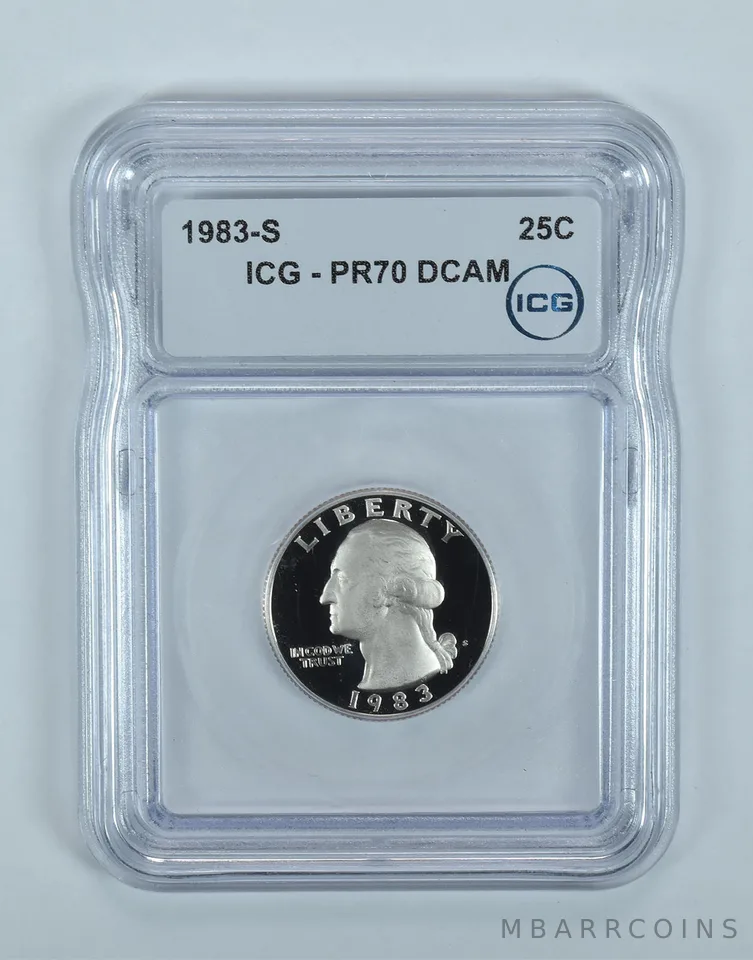 1983-S Washington Quarter PR70 DCAM ICG