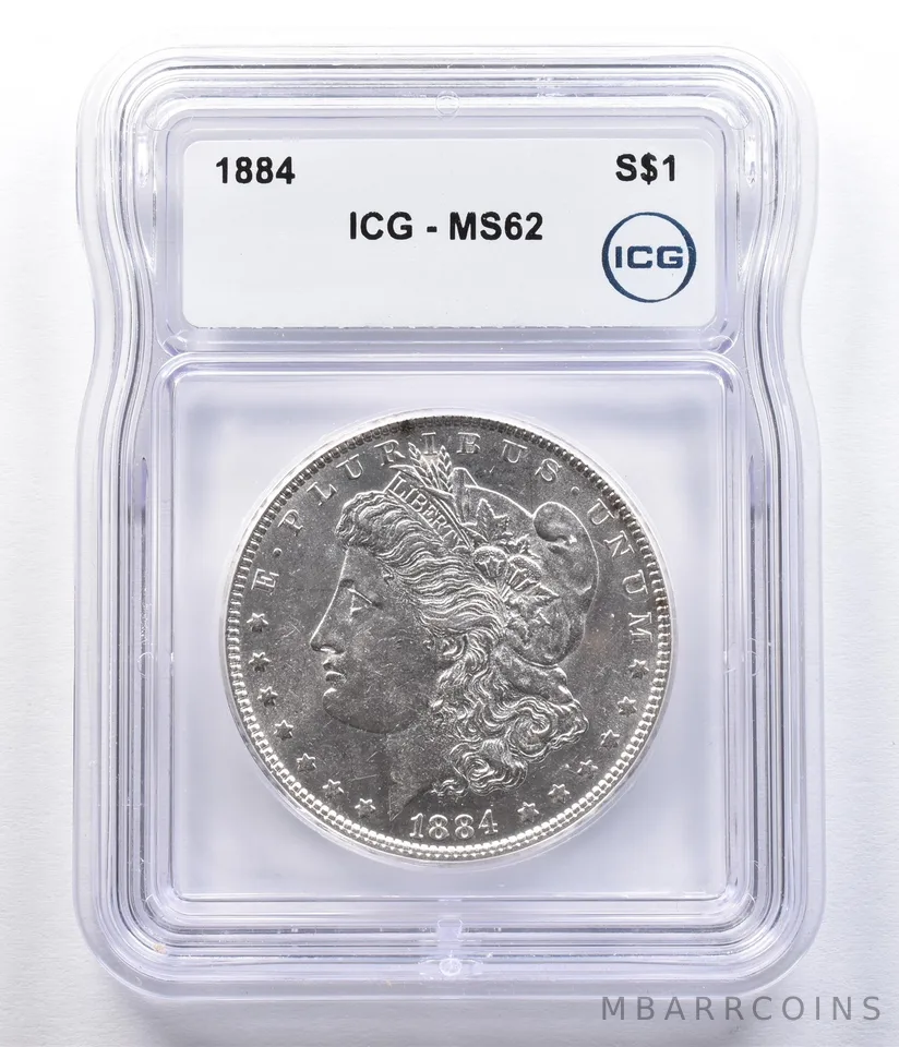 1884 Morgan Silver Dollar MS62 ICG *2328
