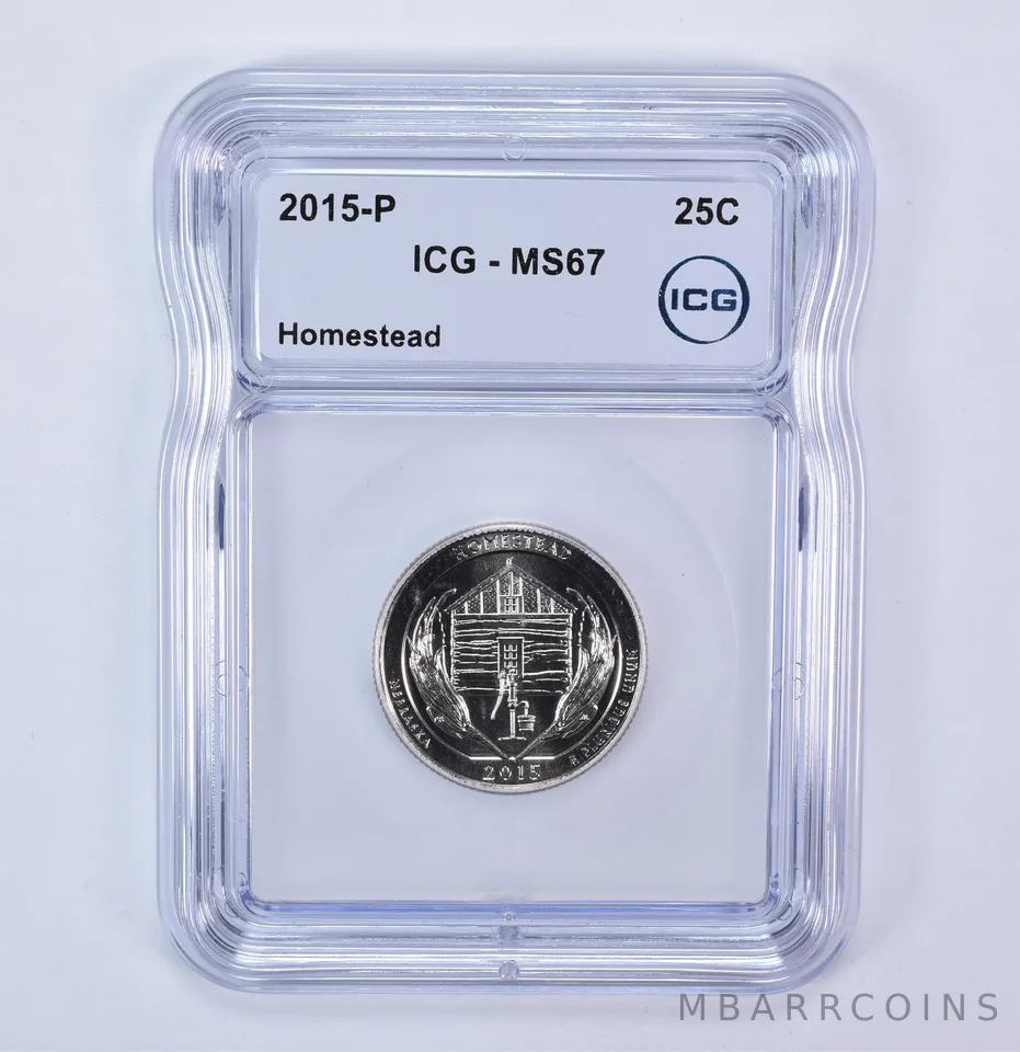 2015-P Washington Quarter ATB Homestead MS67 ICG
