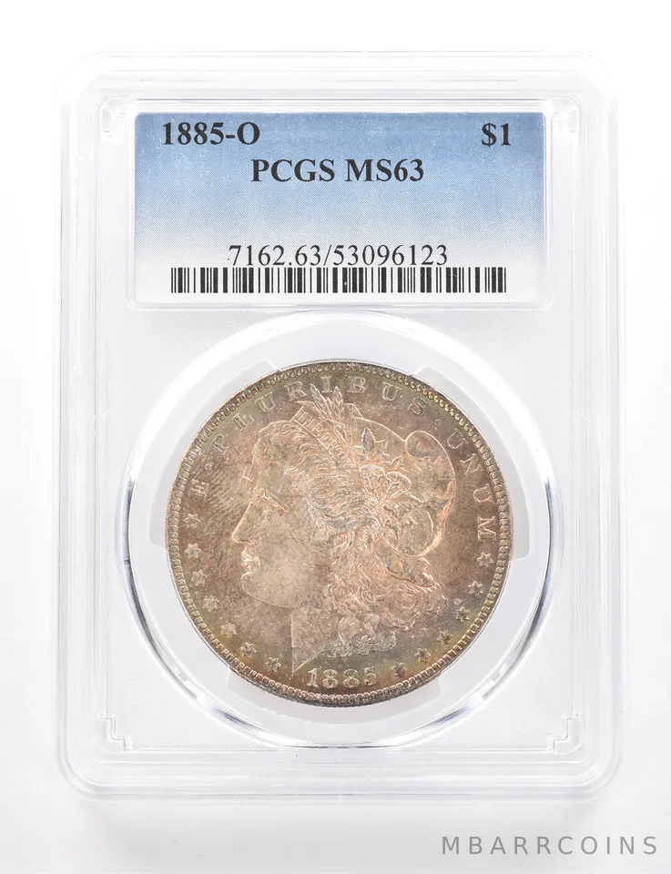 1885-O Morgan Silver Dollar MS63 PCGS Beautiful Tone *3433