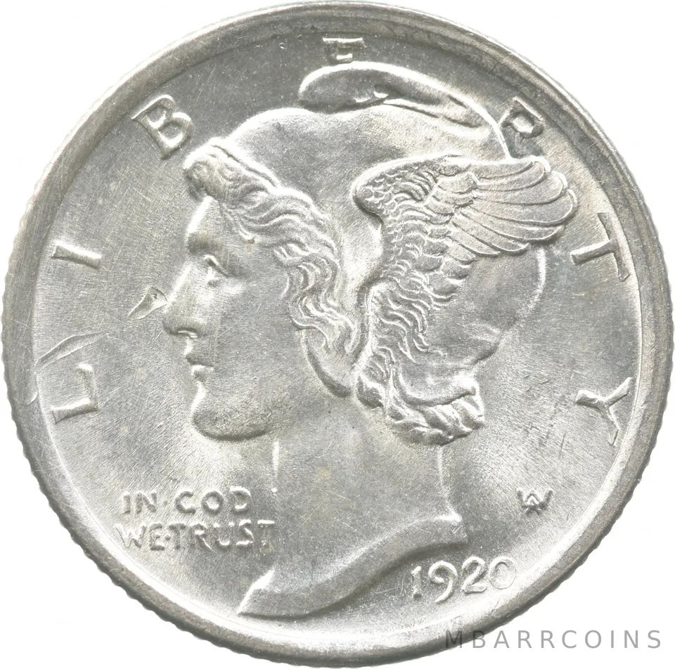 1920 Mercury Dime *9013