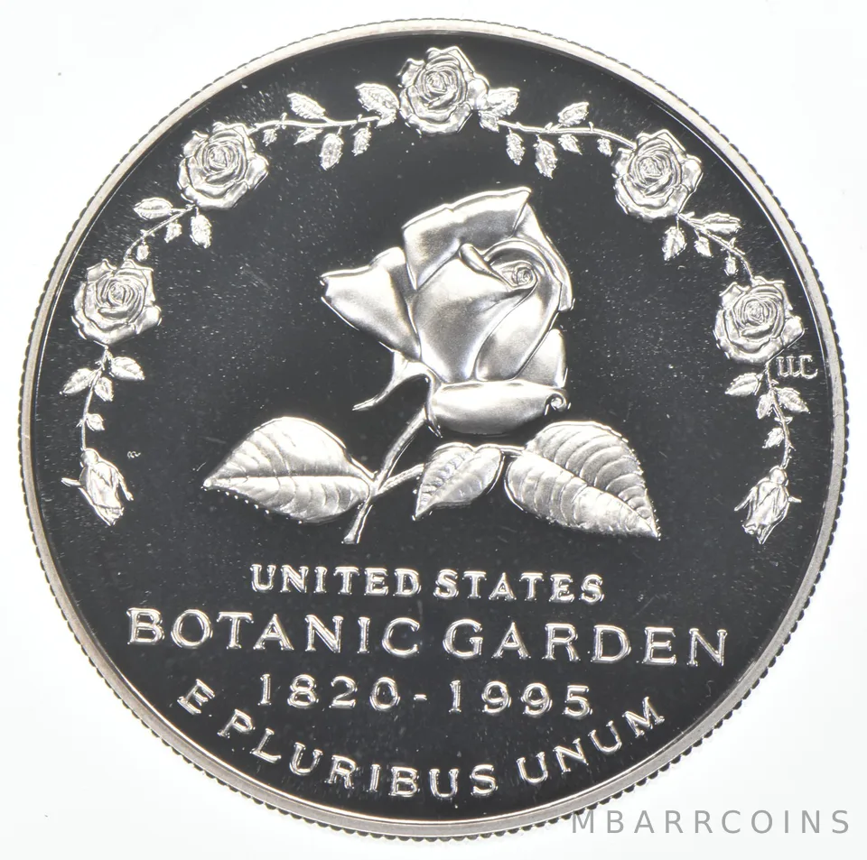 1997-P Proof Botanic Garden Commemorative Silver Dollar $1