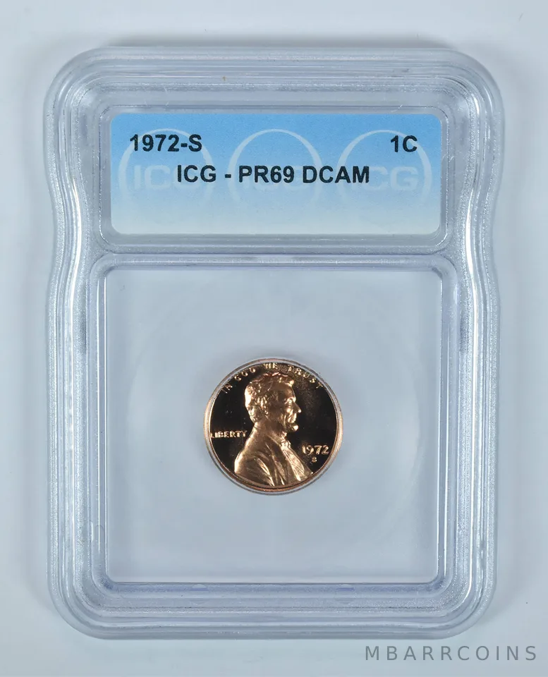 1972-S Lincoln Memorial Cent PR69 DCAM ICG