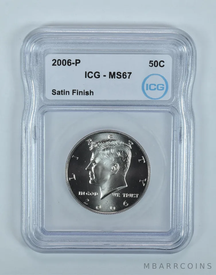 2006-P Kennedy Half Dollar Satin Finish MS67 ICG