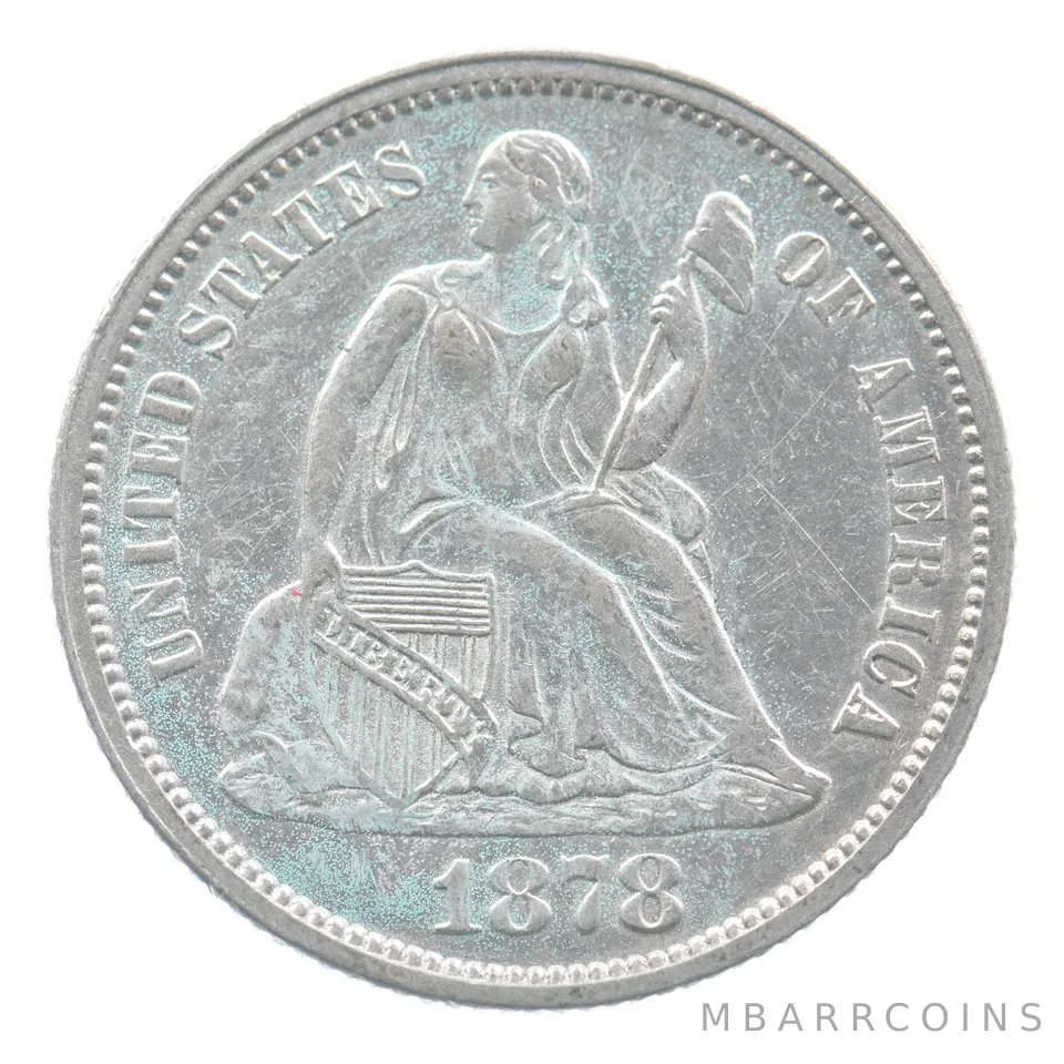 1878 Seated Liberty Dime *9337