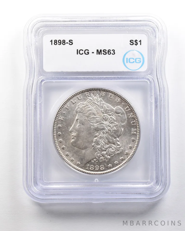 1898-S Morgan Silver Dollar MS63 ICG *1649