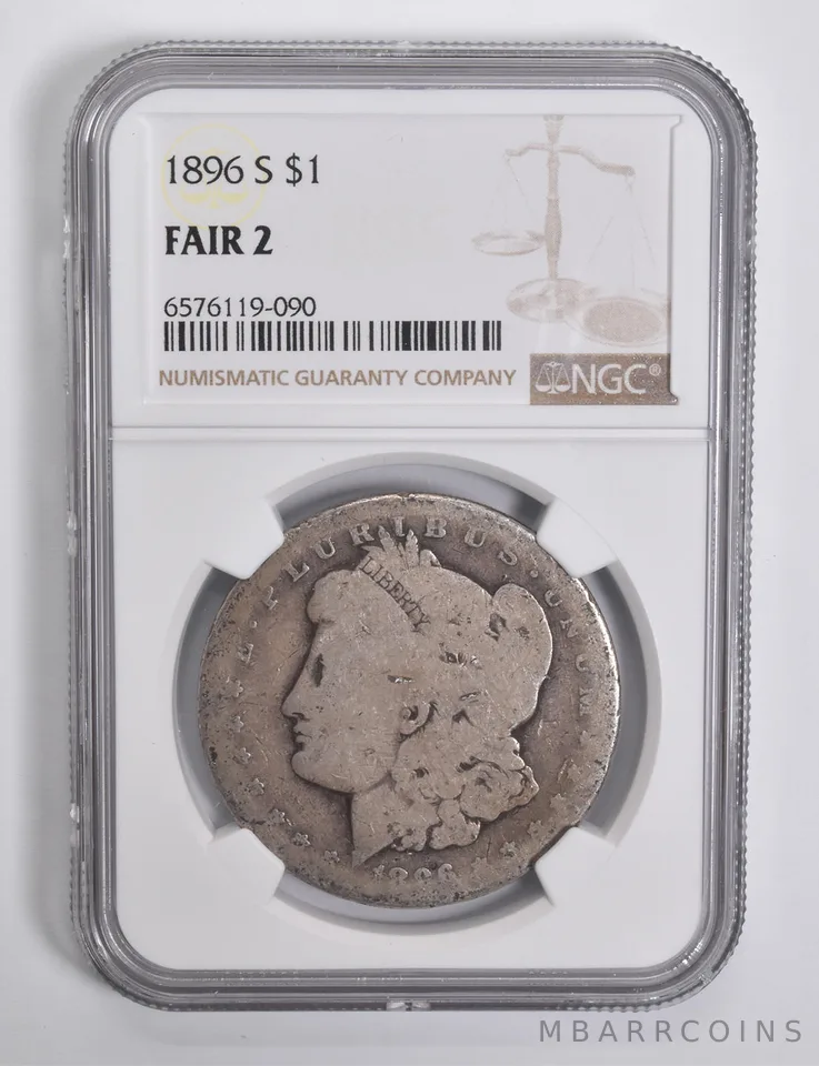 FAIR 2 1896-S Morgan Silver Dollar NGC Lowball Low Ball *4532