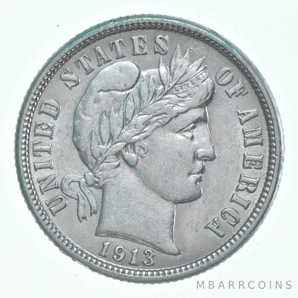 1913 Barber Dime a6160