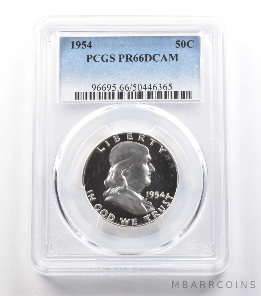 1954 Franklin Half Dollar PR66 DCAM PCGS a1537