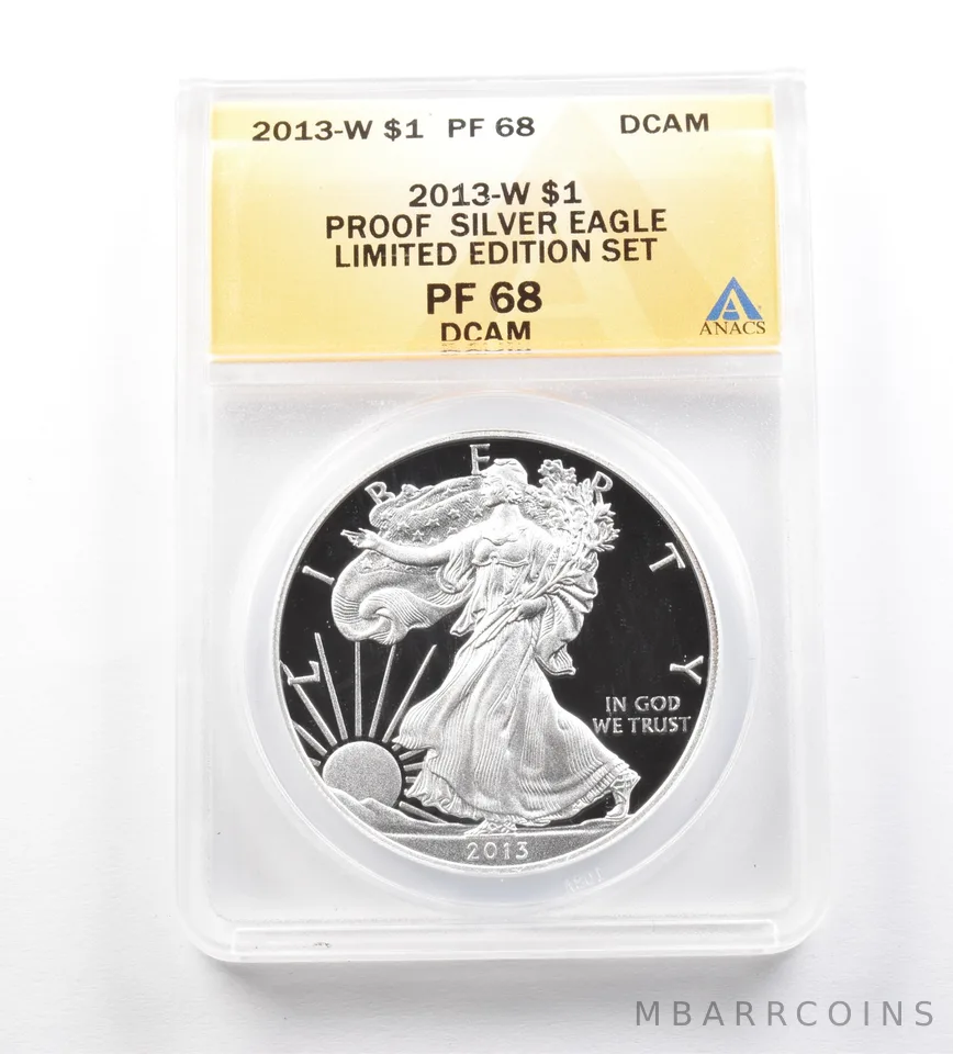 2013-W American Silver Eagle Limited Edition Set PF68 DCAM ANACS a4599