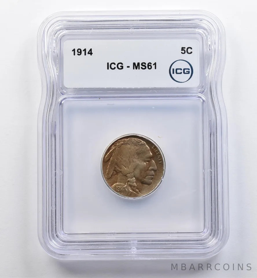 1914 Indian Head Buffalo Nickel MS61 ICG *9021