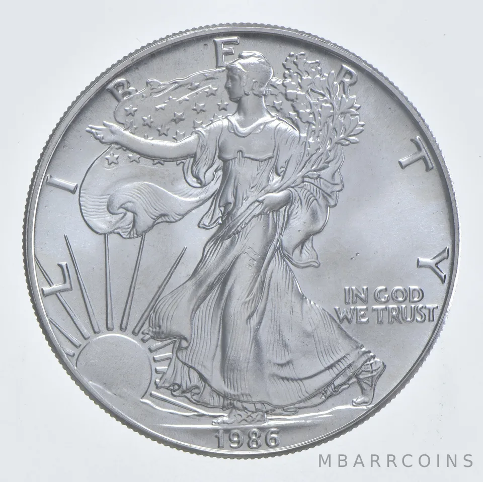 Better Date 1986 American Silver Eagle 1 Troy Oz .999 Fine Silver *208