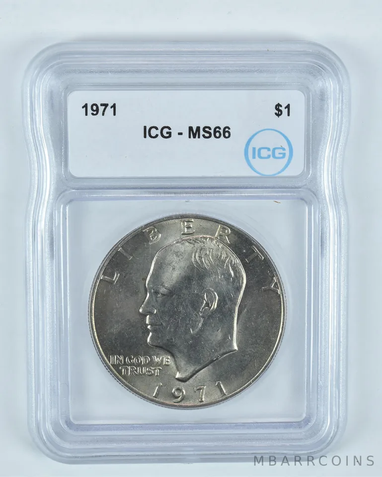 1971 Eisenhower $1 MS66 ICG