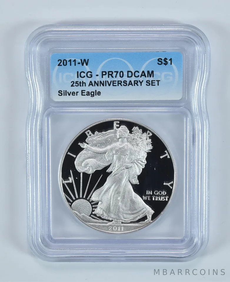 2011-W American Silver Eagle Anniversary Set PR70 DCAM ICG