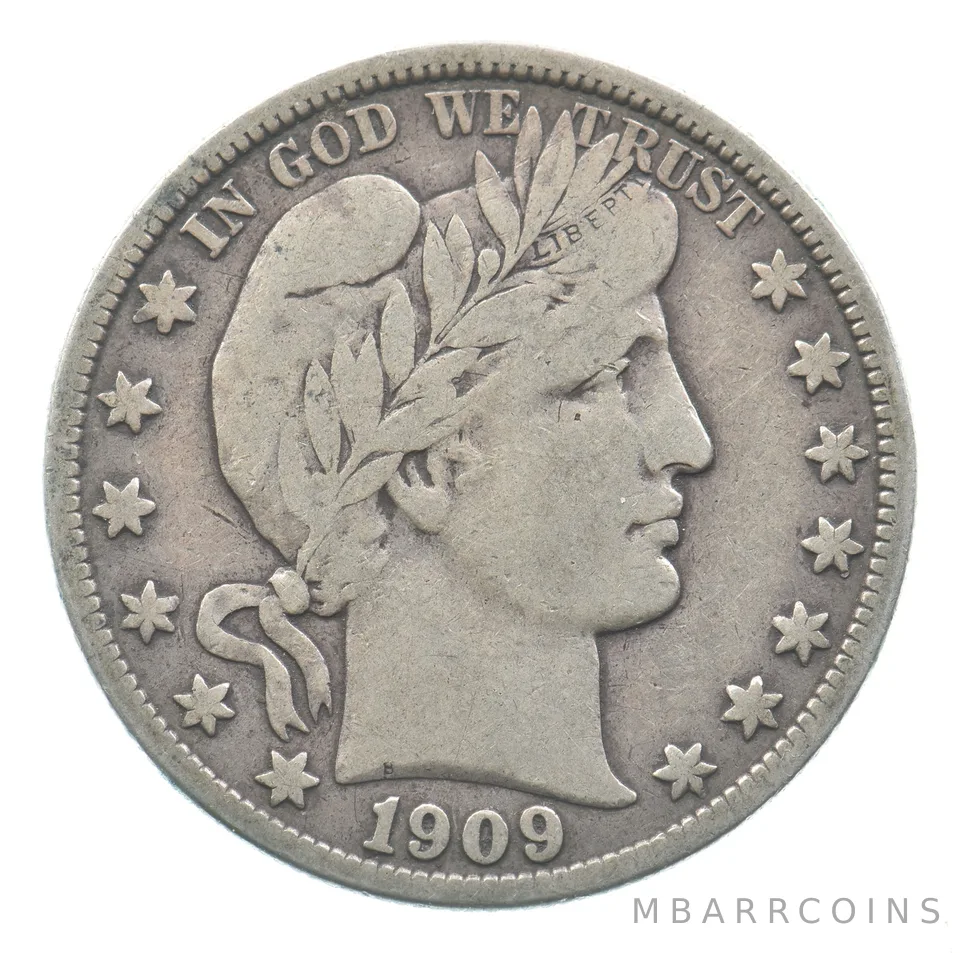 1909-S Barber Half Dollar *9084