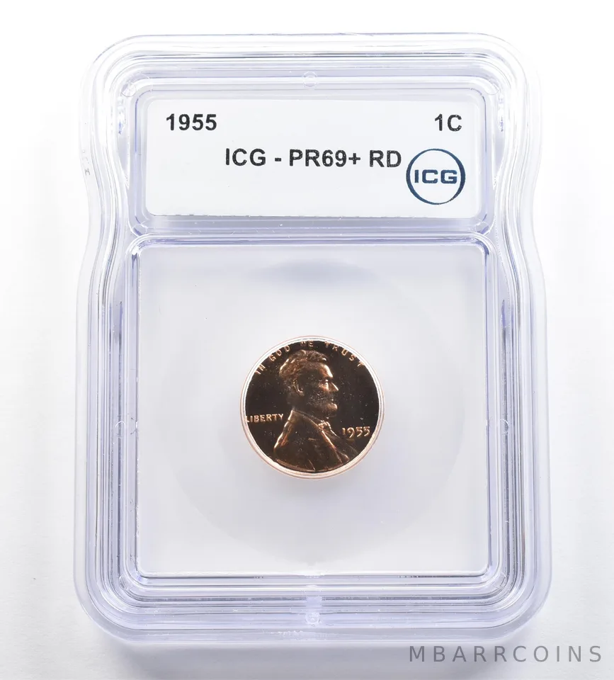 1955 Lincoln Wheat Cent PR69+ RD ICG *7303