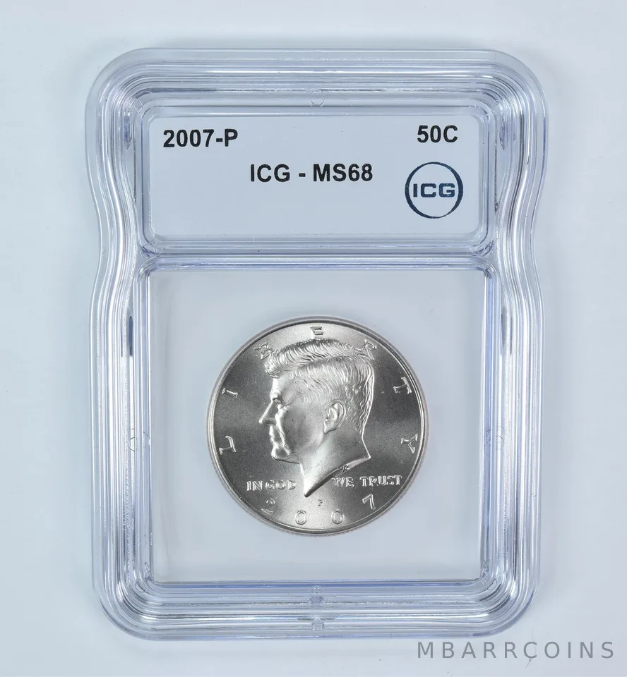 2007-P Kennedy Half Dollar MS68 ICG