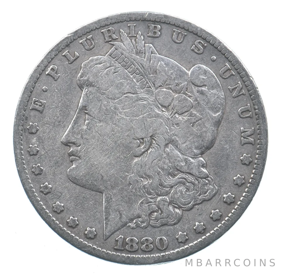 Early - 1880-S Morgan Silver Dollar - 90% US Coin *954