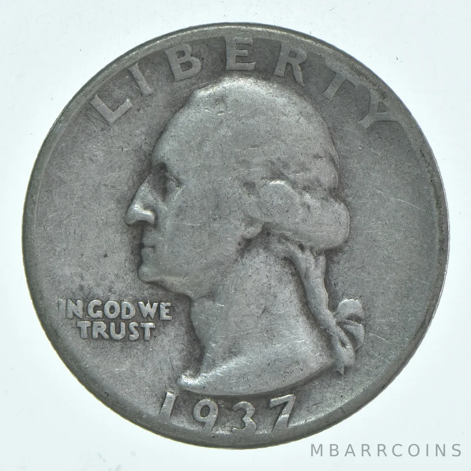 1937-D Washington Quarter Average Circ