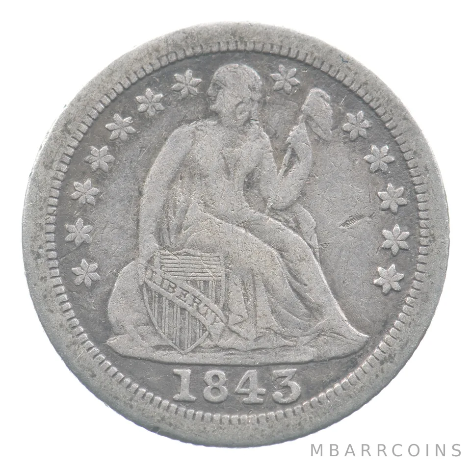 1843-O Seated Liberty Dime *9335