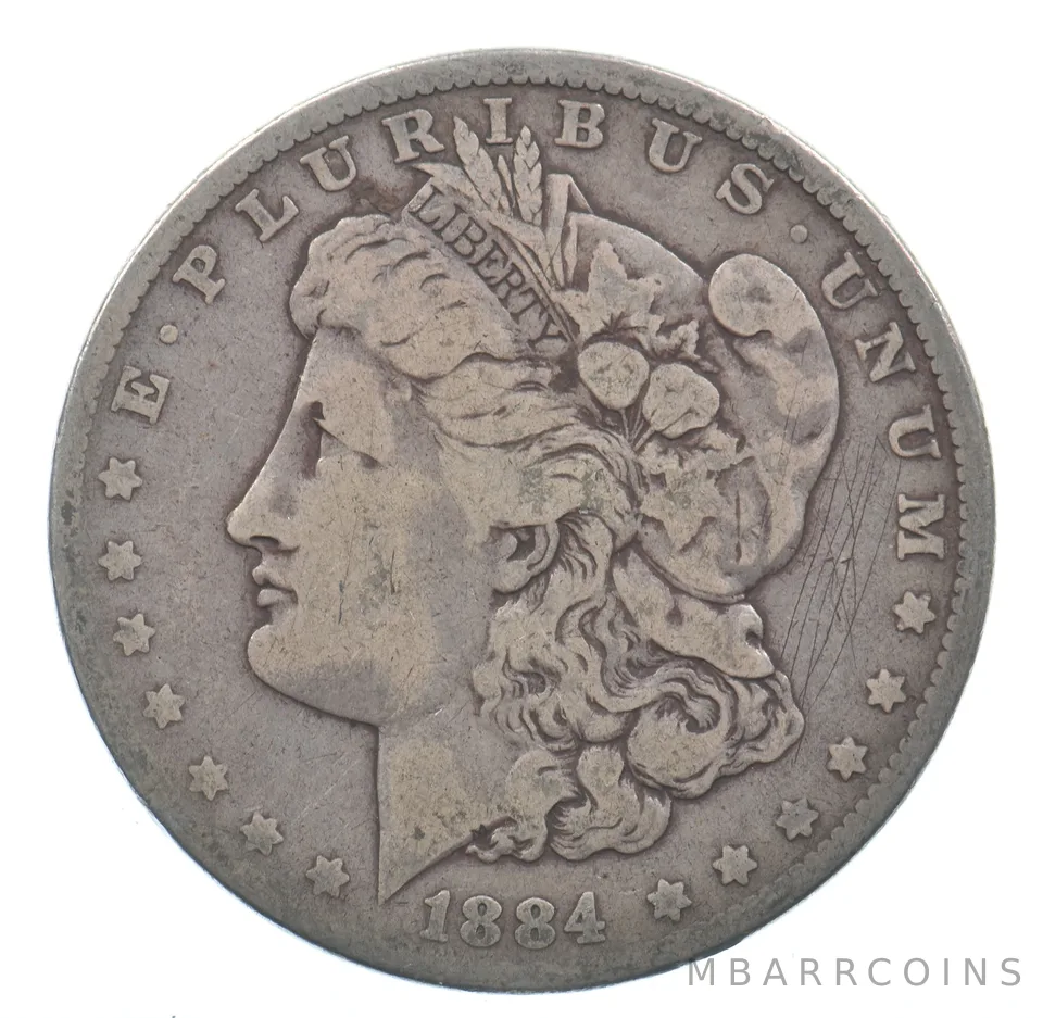 Early - 1884 Morgan Silver Dollar - 90% US Coin *629