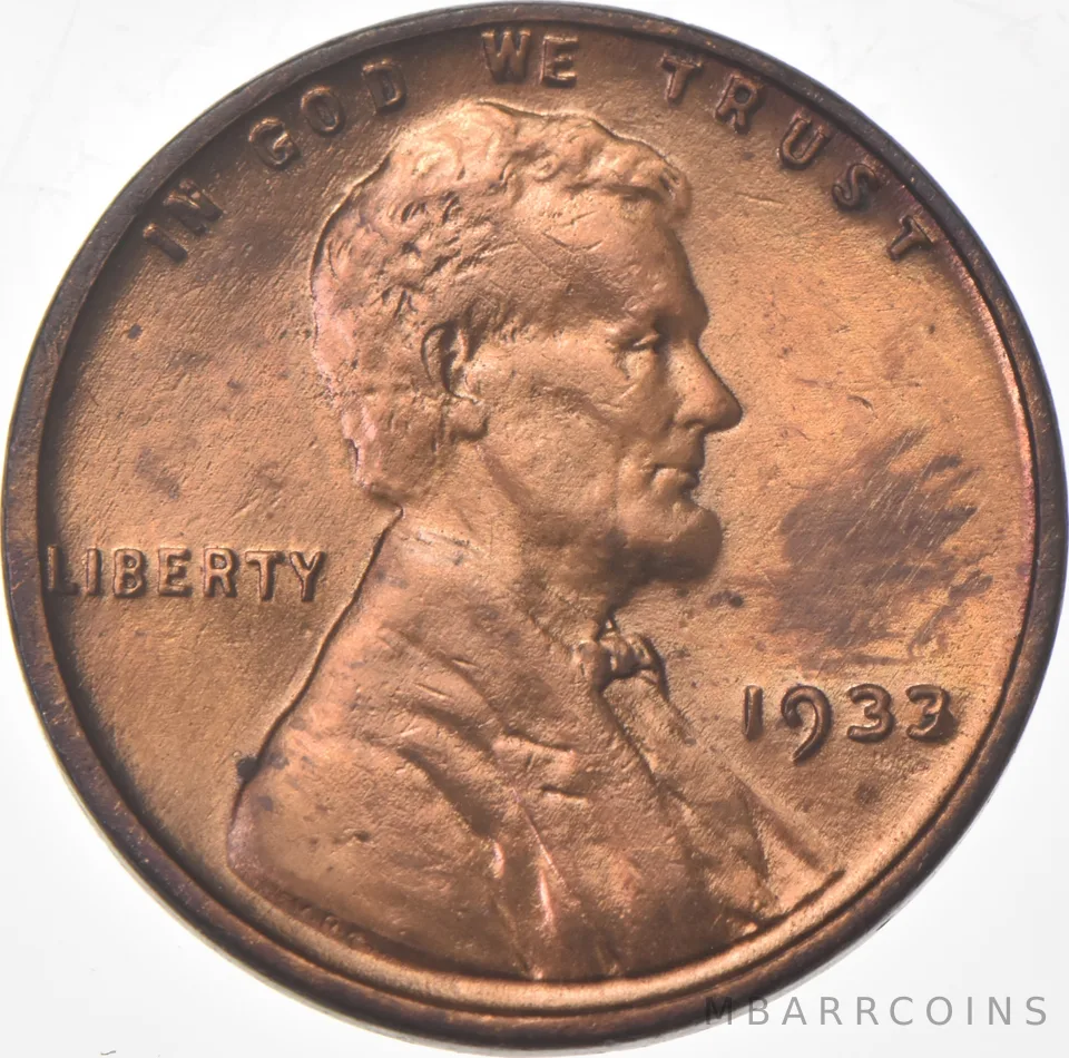 1933 Lincoln Wheat Cent *9287
