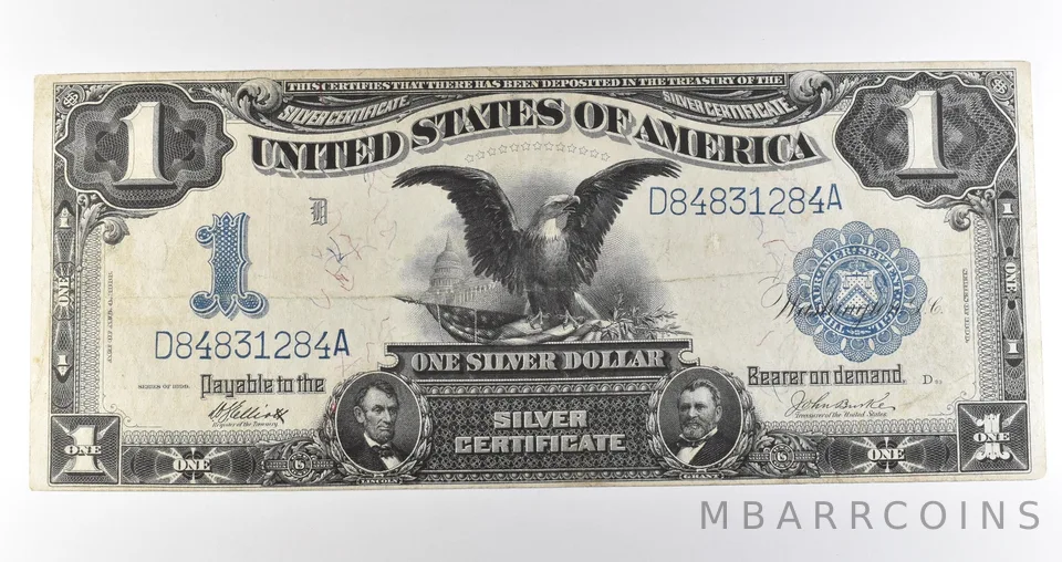 1899 $1 Silver Certificate Large Note Blue Seal *3612