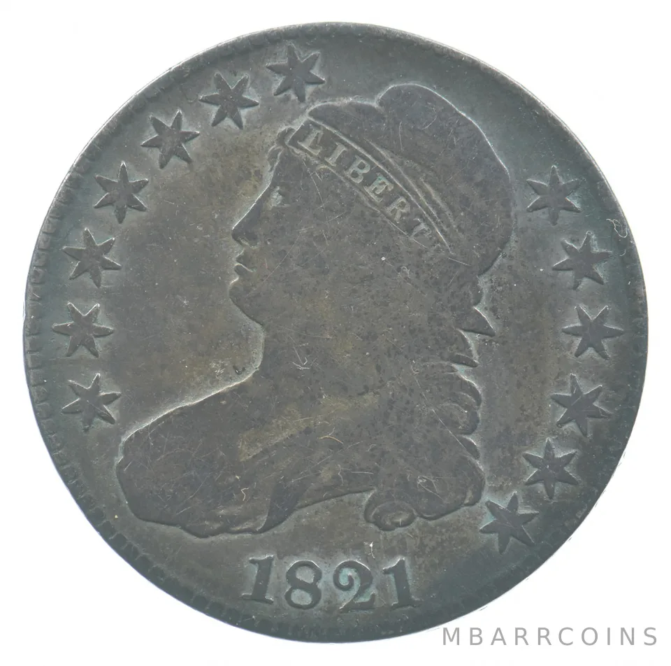 1821 Capped Bust Half Dollar *4821