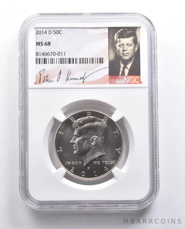 2014-D Kennedy Half Dollar MS68 NGC *0388