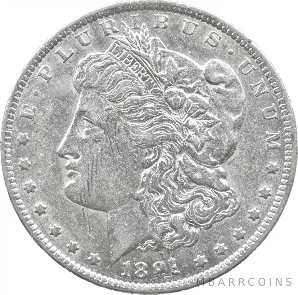 1891-CC Morgan Silver Dollar a4515