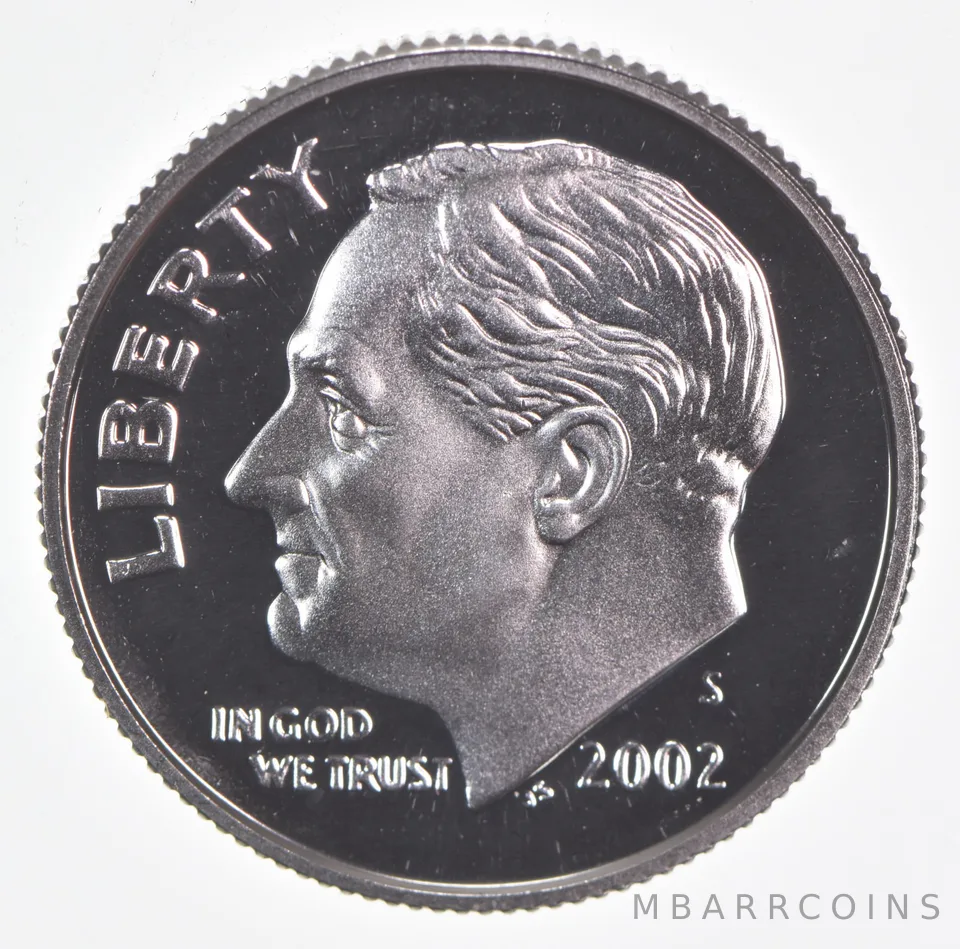 2002-S Roosevelt Dime Proof 90% Silver