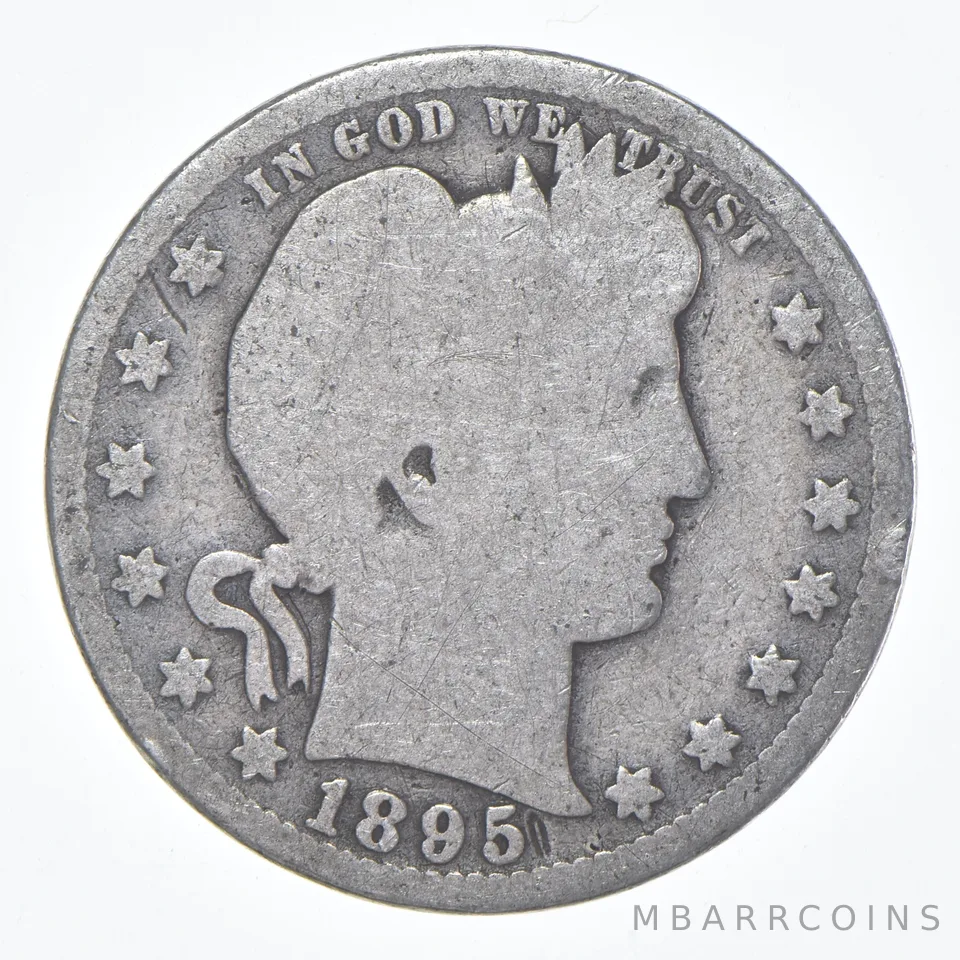 1895-O Barber Quarter Average Circ