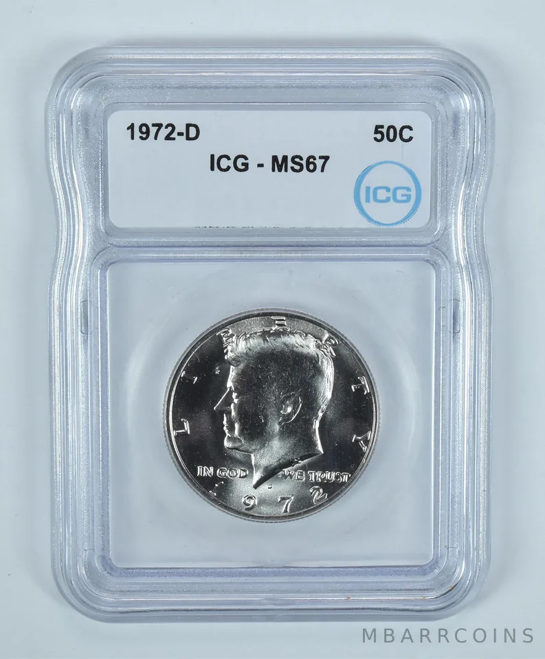 1972-D Kennedy Half Dollar MS67 ICG