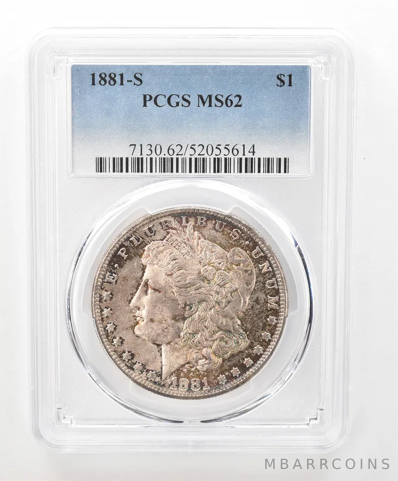 1881-S Morgan Silver Dollar MS62 PCGS Beautiful Tone *6624
