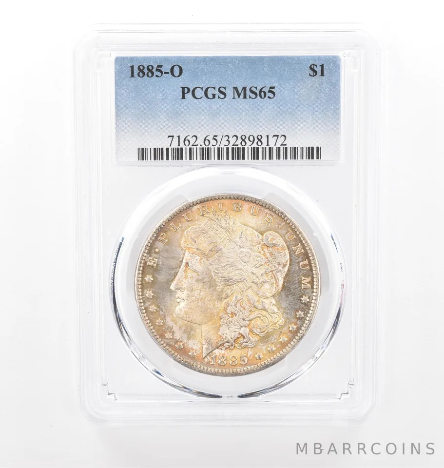 1885-O Morgan Silver Dollar MS65 PCGS Beautiful Tone *2066