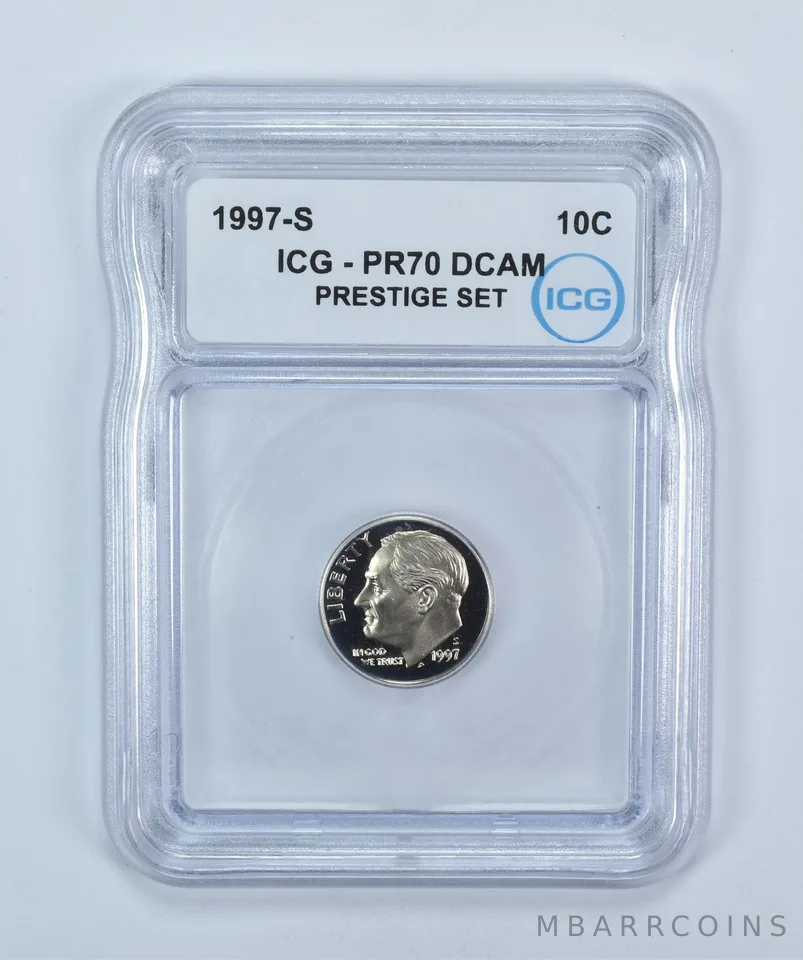 1997-S Roosevelt Dime Prestige Set PR70 DCAM ICG