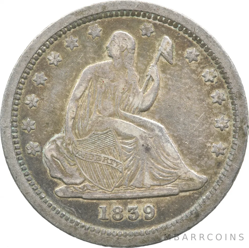 1839 Seated Liberty Quarter *2374