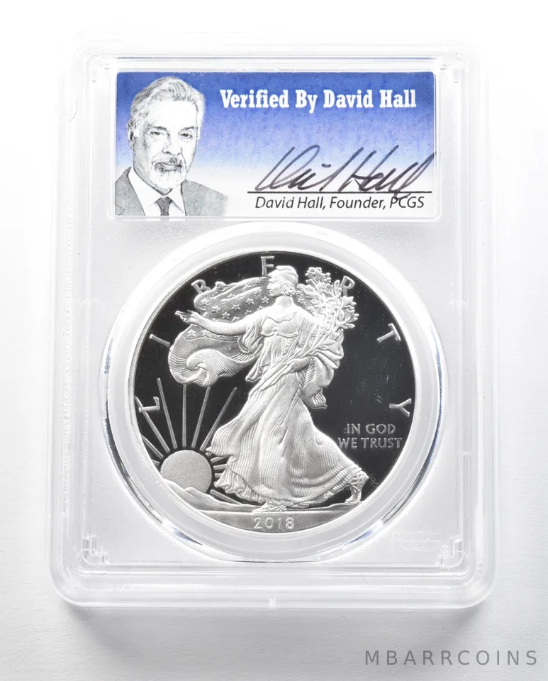 2018-S American Silver Eagle Philadelphia ANA FDOI Hall PR70 DCAM PCGS *0475