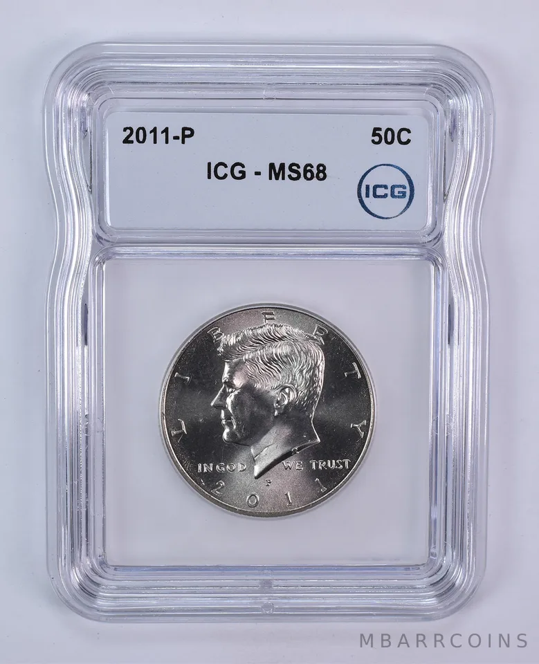 2011-P Kennedy Half Dollar MS68 ICG