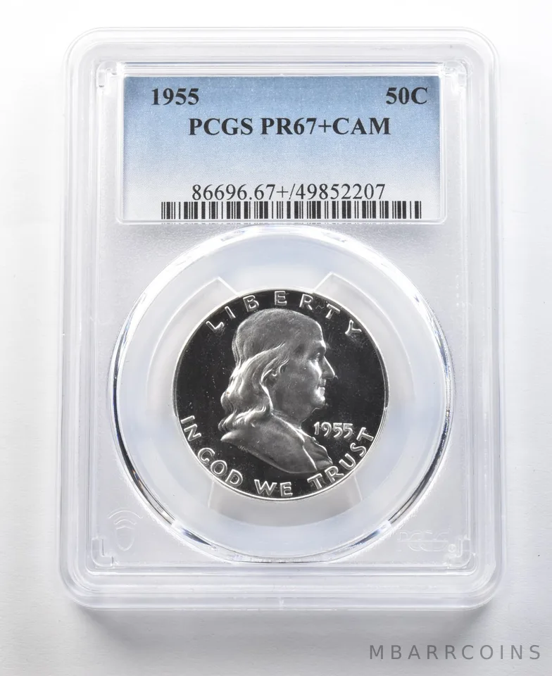1955 Franklin Half Dollar PR67+ CAM PCGS PQ *0330