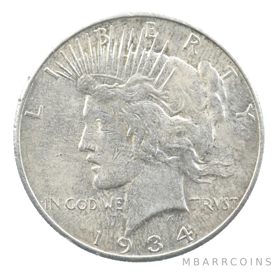 1934-D Peace Silver Dollar a5094