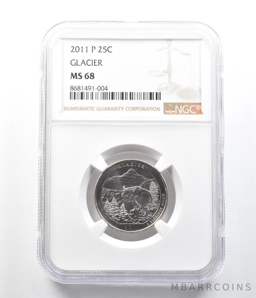 2011-P Washington Quarter ATB Glacier MS68 NGC *9630