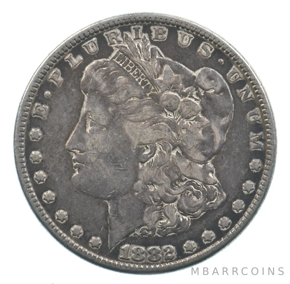 Early - 1882 Morgan Silver Dollar - 90% US Coin *597