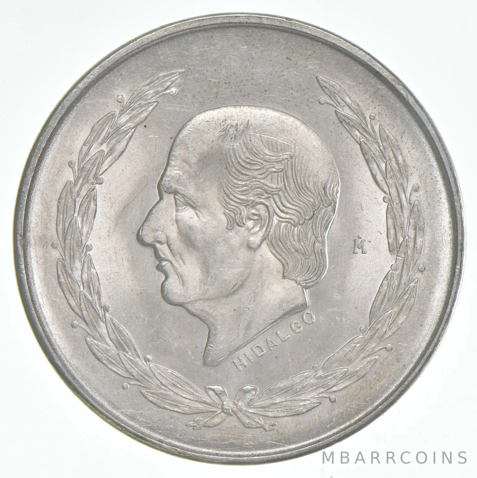 1951 Mo Mexico 5 Pesos Silver Hidalgo BU