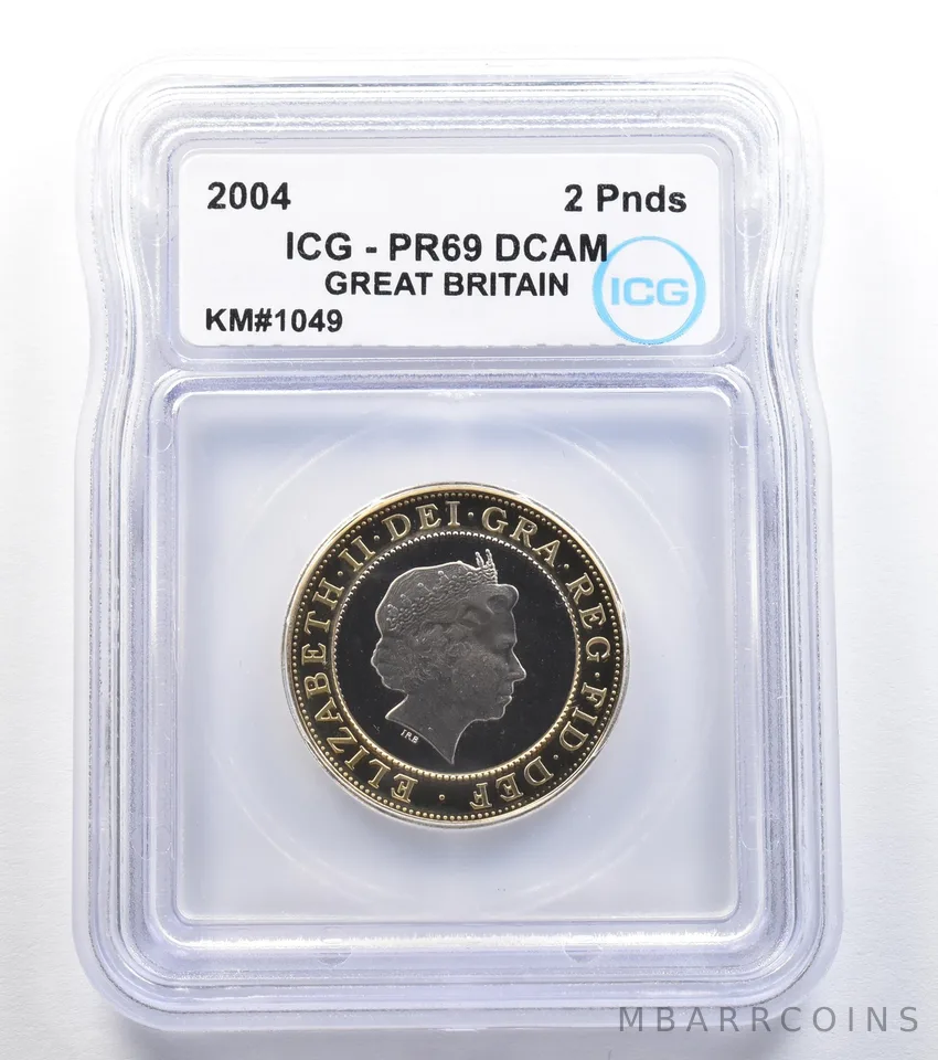 2004 Great Britain 2 Pounds KM#1049 PR69 DCAM ICG *7878