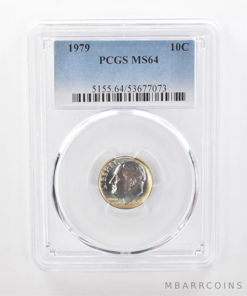 1979 Roosevelt Dime MS64 PCGS Beautiful Tone *1309